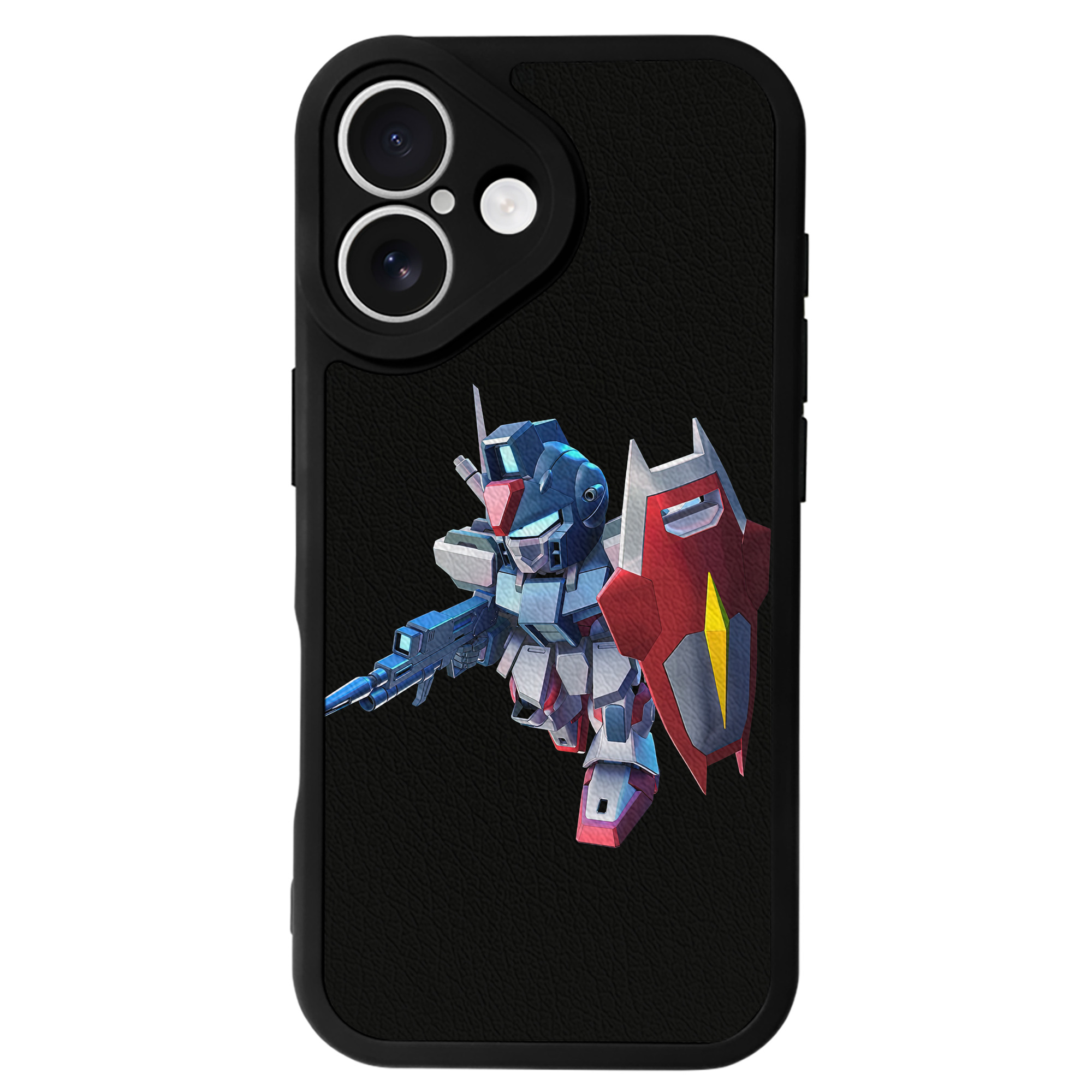 （画像用） 機動戦士ガンダム Mobile Suit Gundam 【iPhone 16シリーズ対応】シリコンスマホケース（レザー調） 材質：シリコン